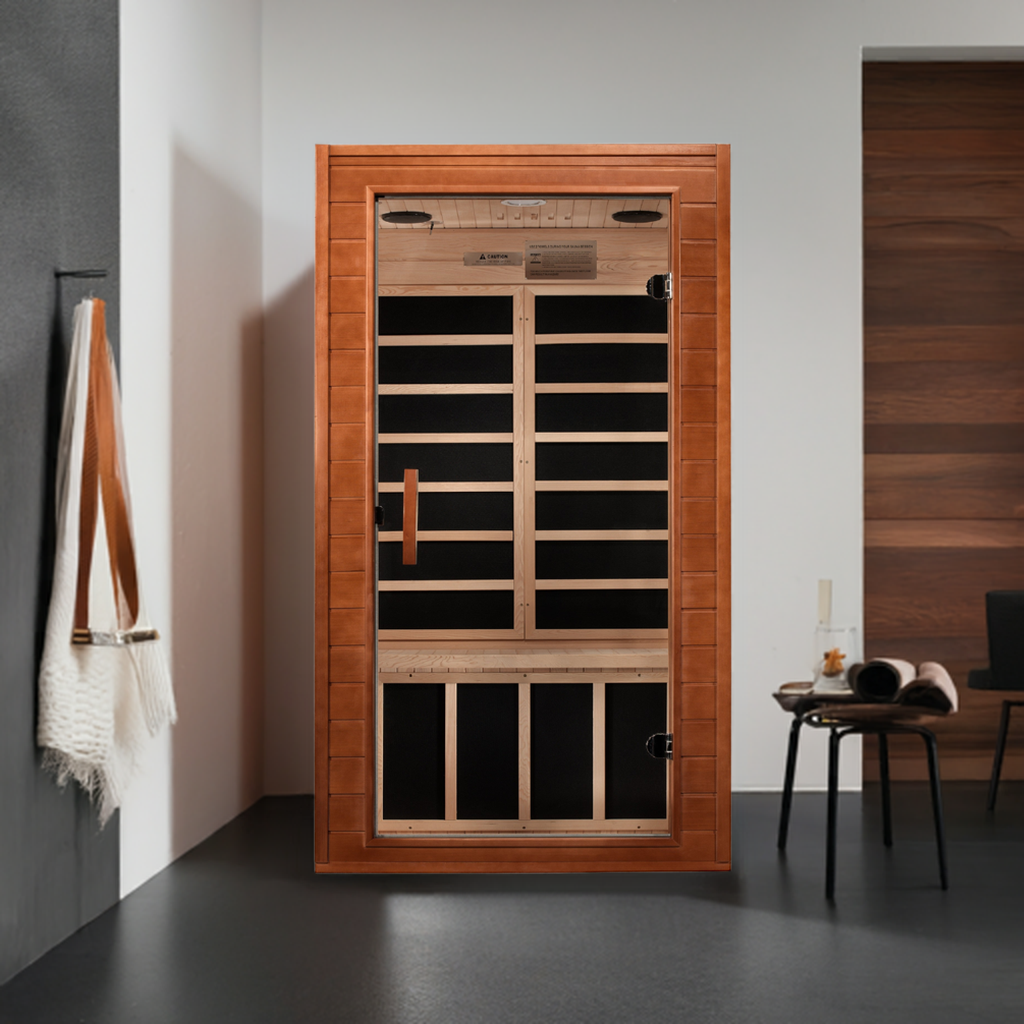 Dynamic Avila 1-2-person Low EMF (Under 8MG) FAR Infrared Sauna (Canadian Hemlock)