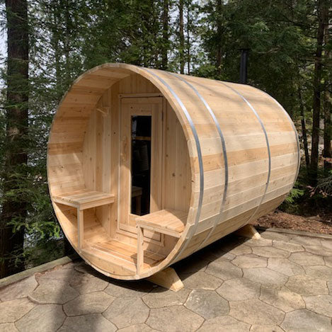 Serenity Barrel Sauna 4 person - With Heater