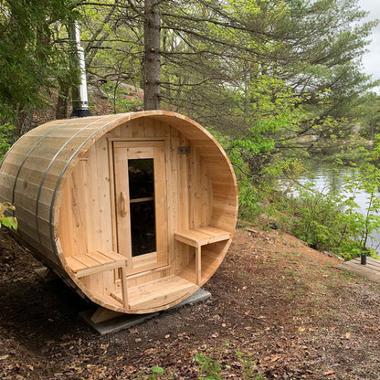 Serenity Barrel Sauna 4 person - With Heater