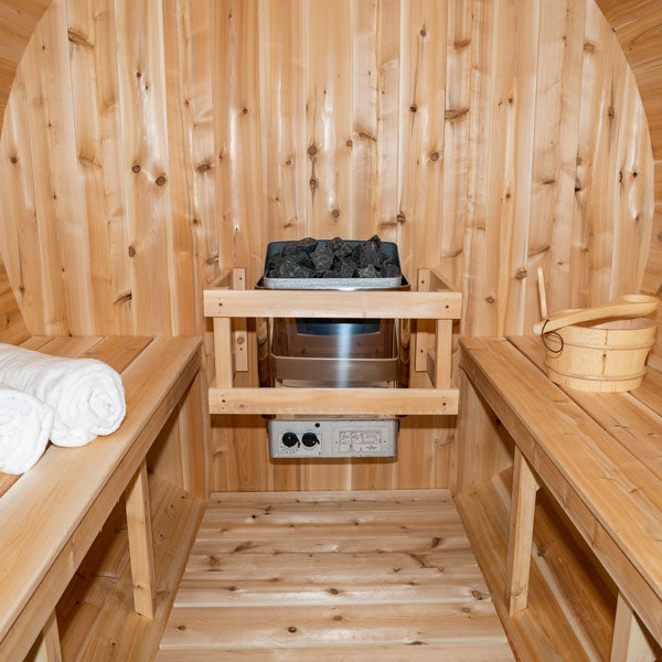 Serenity Barrel Sauna 4 person - With Heater