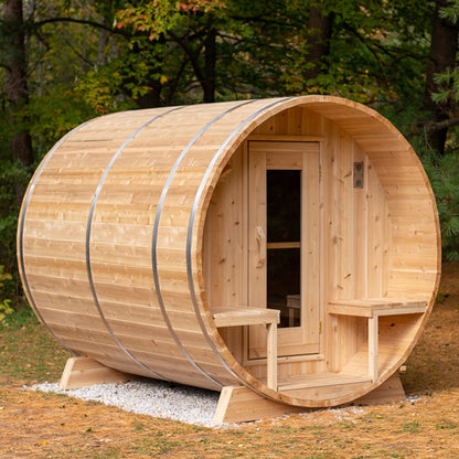 Serenity Barrel Sauna 4 person - With Heater