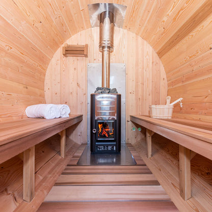 Serenity Barrel Sauna 4 person - With Heater