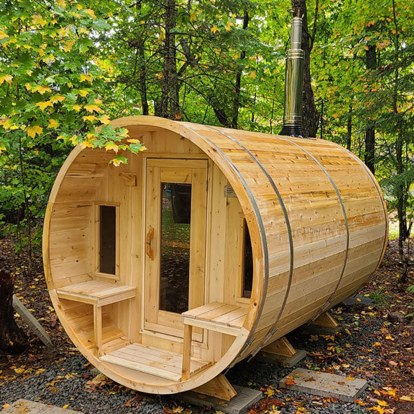 Tranquility Barrel Sauna 8 person - With Heater