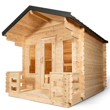 Georgian Cabin Sauna with Porch - With Heater