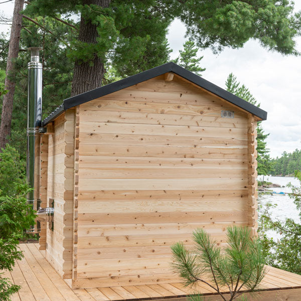 Georgian Cabin Sauna with Porch - With Heater