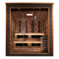 Golden Designs Karlstad 6 Person Hybrid (PureTech™ Full Spectrum IR or Traditional Stove) Outdoor Sauna (GDI-8226-01) - Canadian Red Cedar Interior