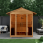 Golden Designs "Vorarlberg" 5 Person Traditional Outdoor Sauna -  Canadian Hemlock