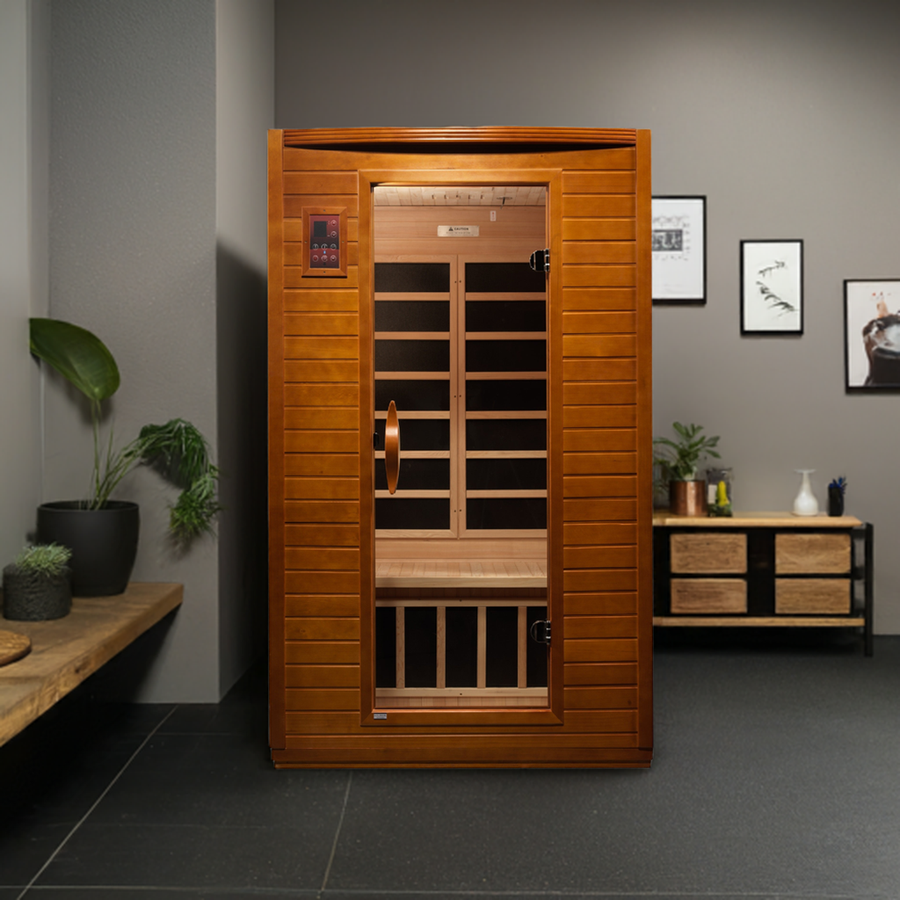 Dynamic Versailles 2-person Low EMF (Under 8MG) FAR Infrared Sauna (Canadian Hemlock)