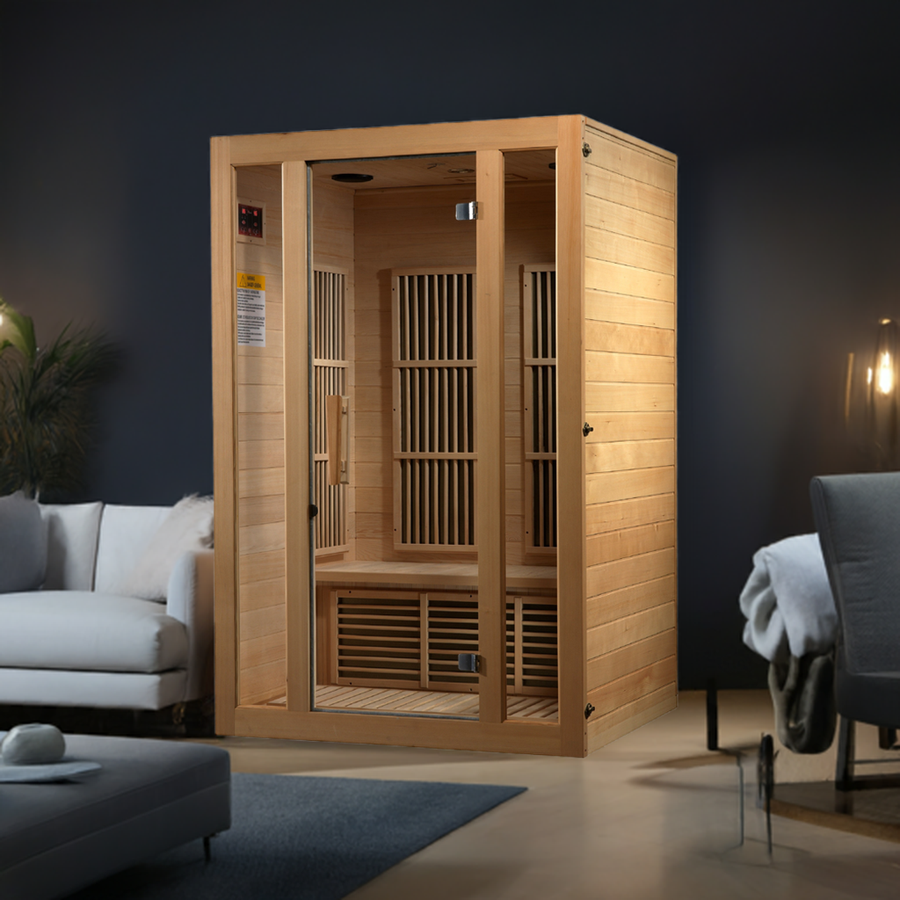 Maxxus Seattle 2-Person Low EMF (Under 8MG) FAR Infrared Sauna (Canadian Hemlock)