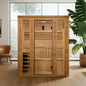 Golden Designs 2025 "Engelberg Edition" 4 - 6 Person Traditional Steam Sauna (GDI-7060-01) - Pacific Premium Clear Cedar