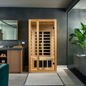 Dynamic Gracia 1-2-person Low EMF (Under 8MG) FAR Infrared Sauna (Canadian Hemlock)