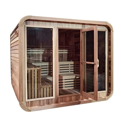 Cube Modern Contemporary Steam Sauna - 6 Person