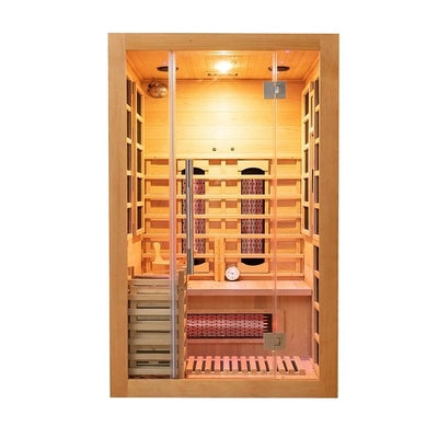 2 in 1 Infrared & Traditional/Steam Sauna - 2 Person